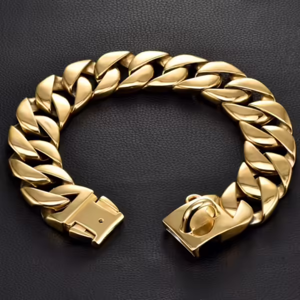 18K Gold Dog Collar